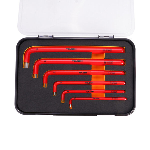 Llaves allen hexagonal aislados 3-10 6 Piezas 1000V VDEline