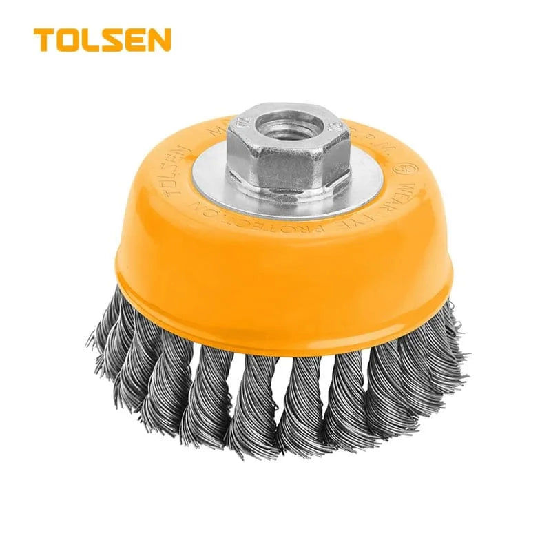 Escobilla De Acero Copa 4" Trenzado M14  Ba